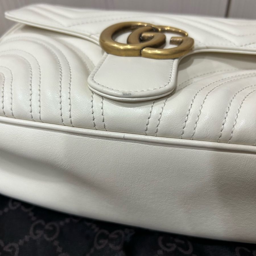 Gucci marmont 手提寬版背帶相機包-13