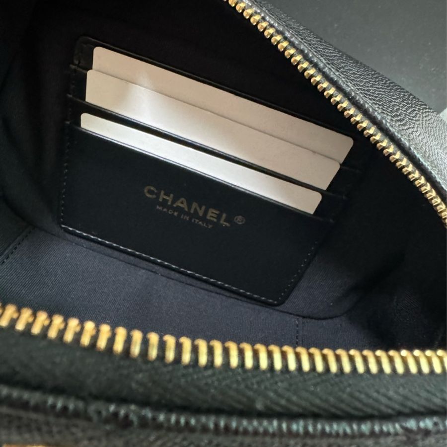 全新台灣專櫃購入CHANEL香奈兒 迷你相機包 黑金鏈 雙C鏈 全配有購證 全新晶片款-11