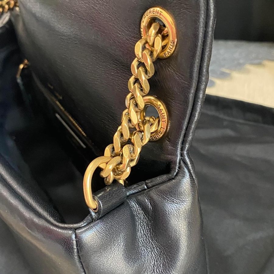 YSL 可滑動雙鍊小羊皮肩包-25