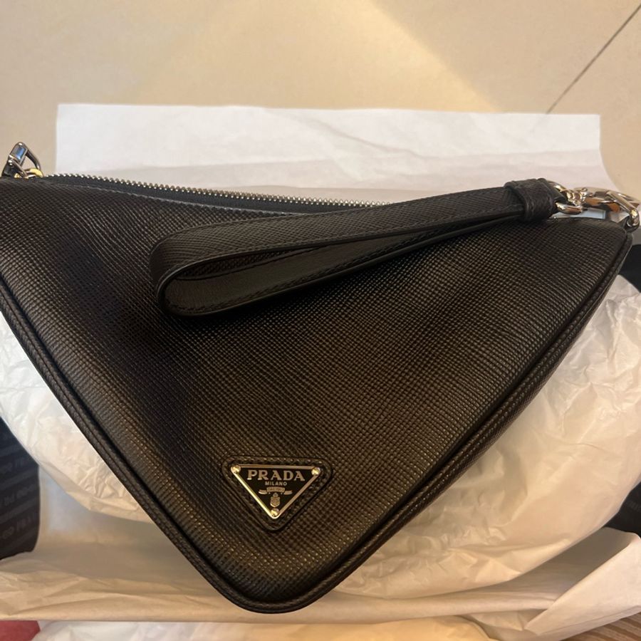 PRADA 手提包 皮革 黑色-4