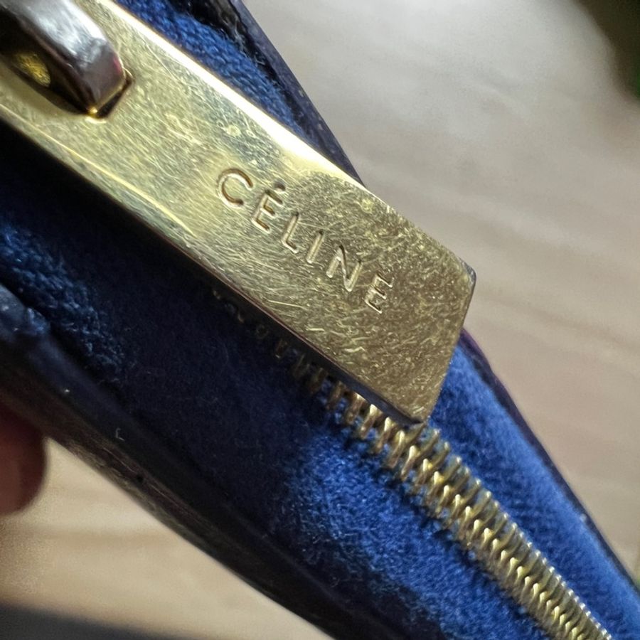 Celine 雙色拼接長夾-3