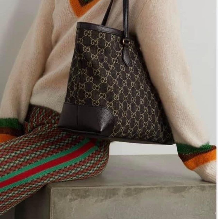 GUCCI 丹寧牛仔托特包-0