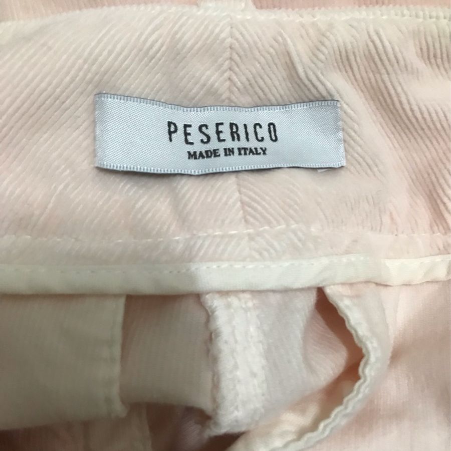 46)義大利萬元精品Peserico水蜜桃漸變色棉絨美褲 42號M-L適穿-2