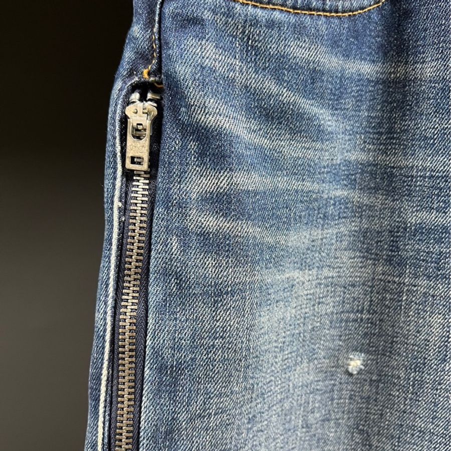 Levi’s X fragmemt 初代水洗小破壞 口袋大閃電 冠希著用款 狀況極佳 無下水無髒污  Crush1的基底版型 505-0207 34腰 實際約32腰-12