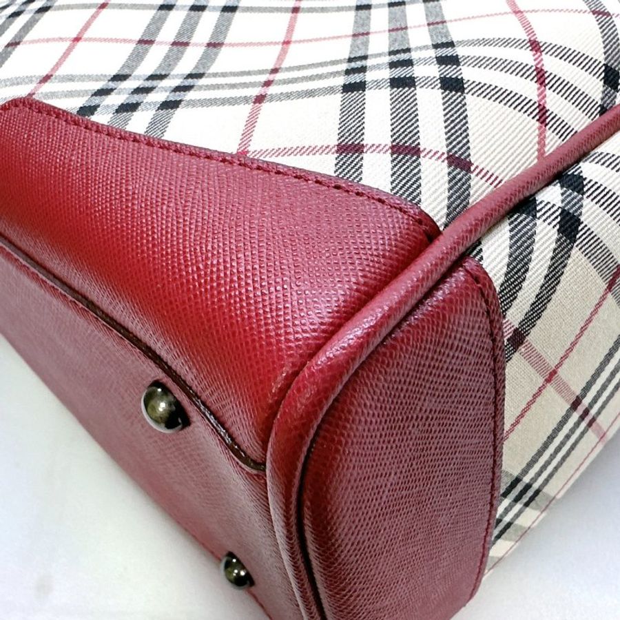 BURBERRY 格紋手提托特包-12