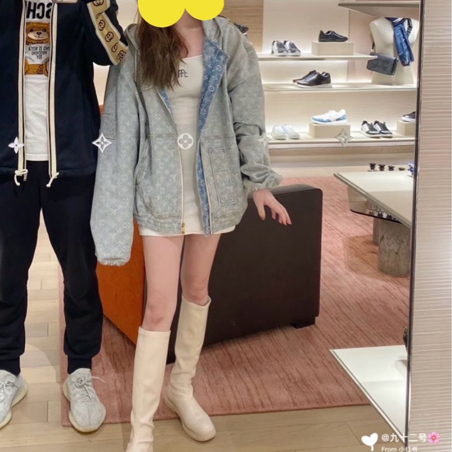 LV Louis Vuitton 限量牛仔外套-0