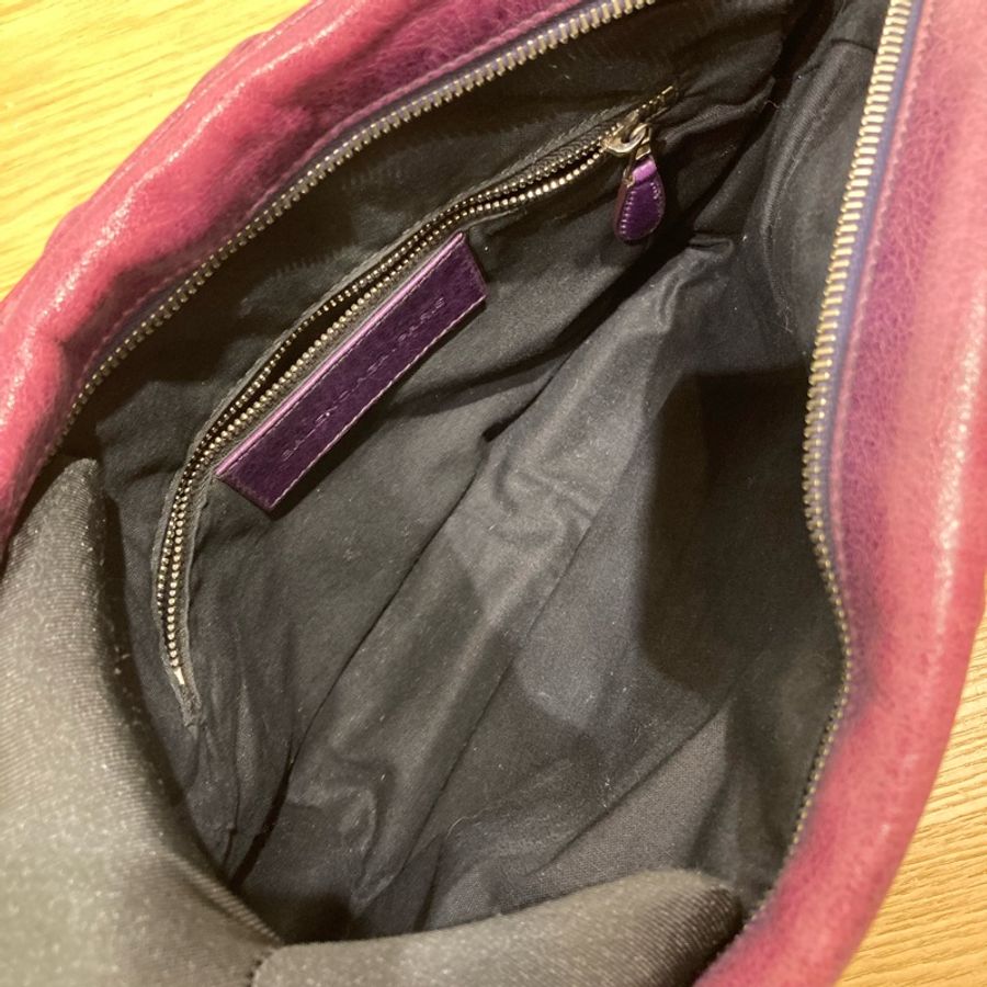 BALENCIAGA QUILTED TOP HANDLE BAG巴黎世家紫色手提包-13