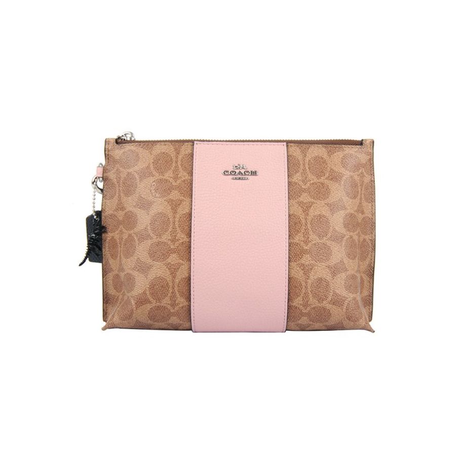 Coach Charlie Pouch Bag for Women in Pink (91775-LHQ63)-0