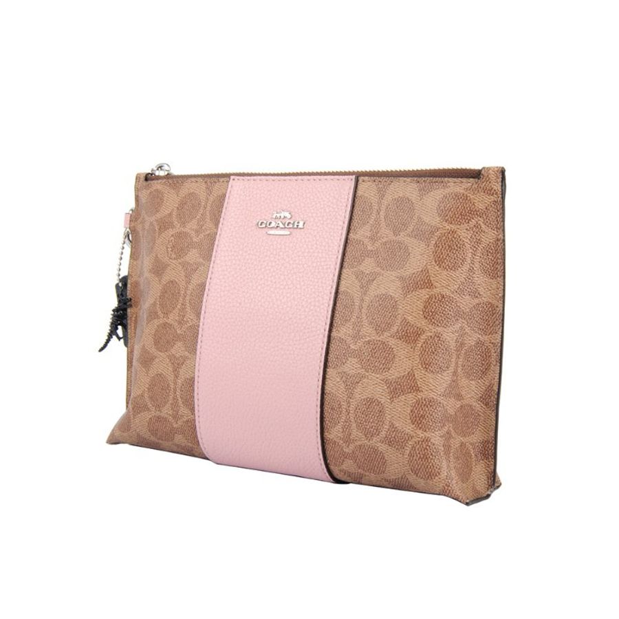 Coach Charlie Pouch Bag for Women in Pink (91775-LHQ63)-1