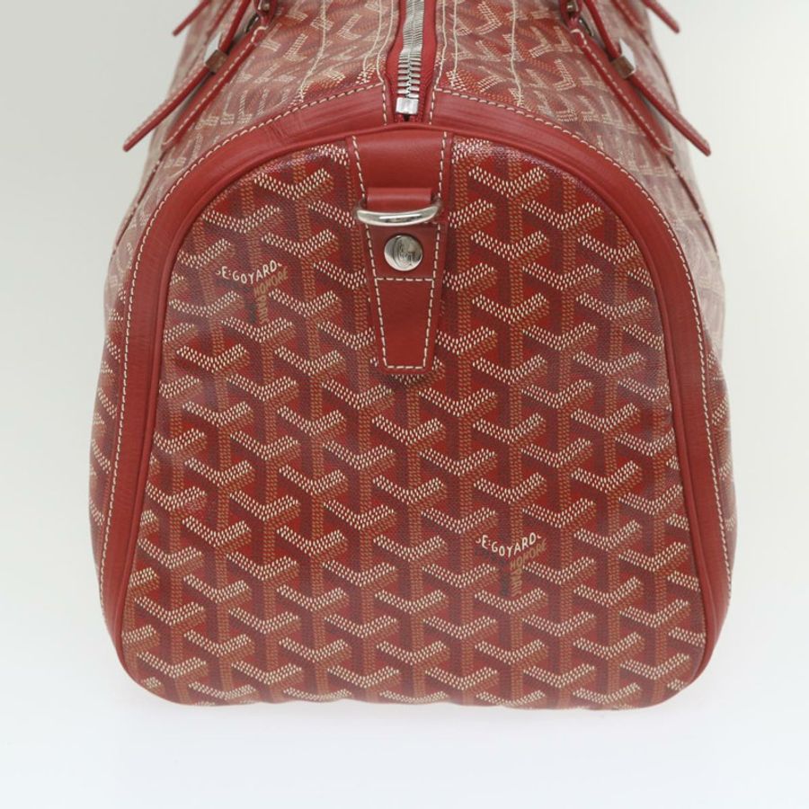 【日本直送】GOYARD Croix Jules 波士頓包 PVC 皮革紅色正品 ki3811A-2