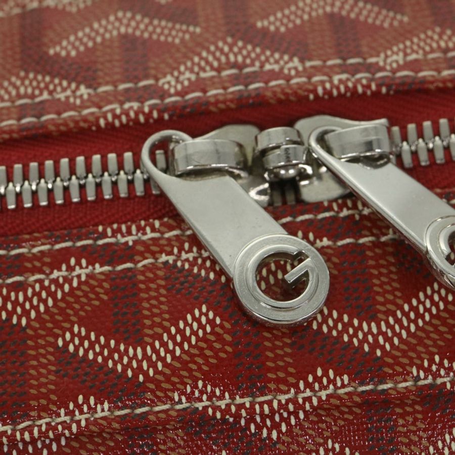 【日本直送】GOYARD Croix Jules 波士頓包 PVC 皮革紅色正品 ki3811A-8