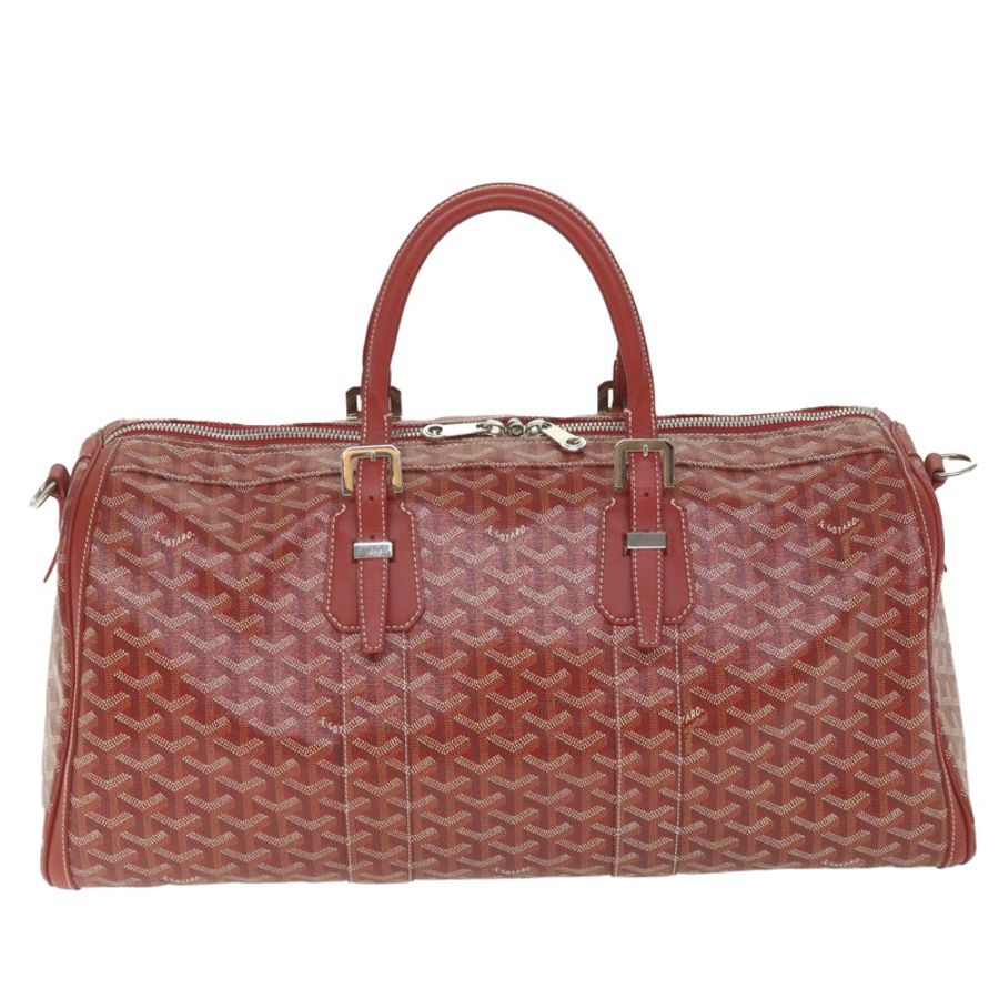 【日本直送】GOYARD Croix Jules 波士頓包 PVC 皮革紅色正品 ki3811A-12