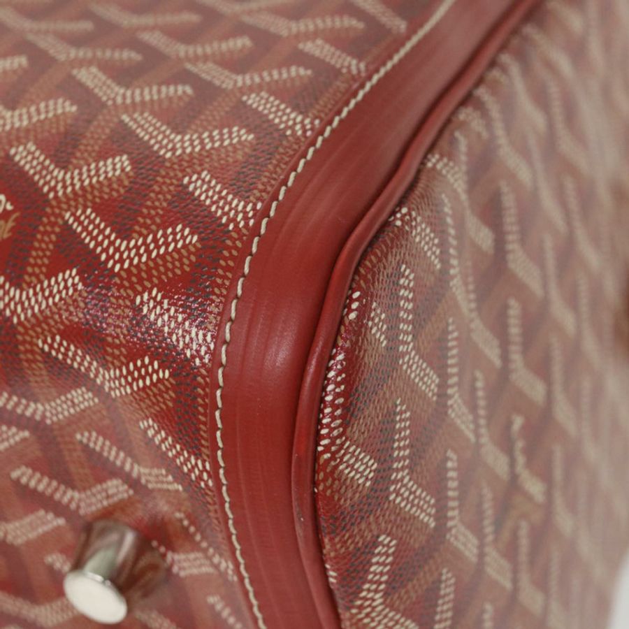 【日本直送】GOYARD Croix Jules 波士頓包 PVC 皮革紅色正品 ki3811A-14
