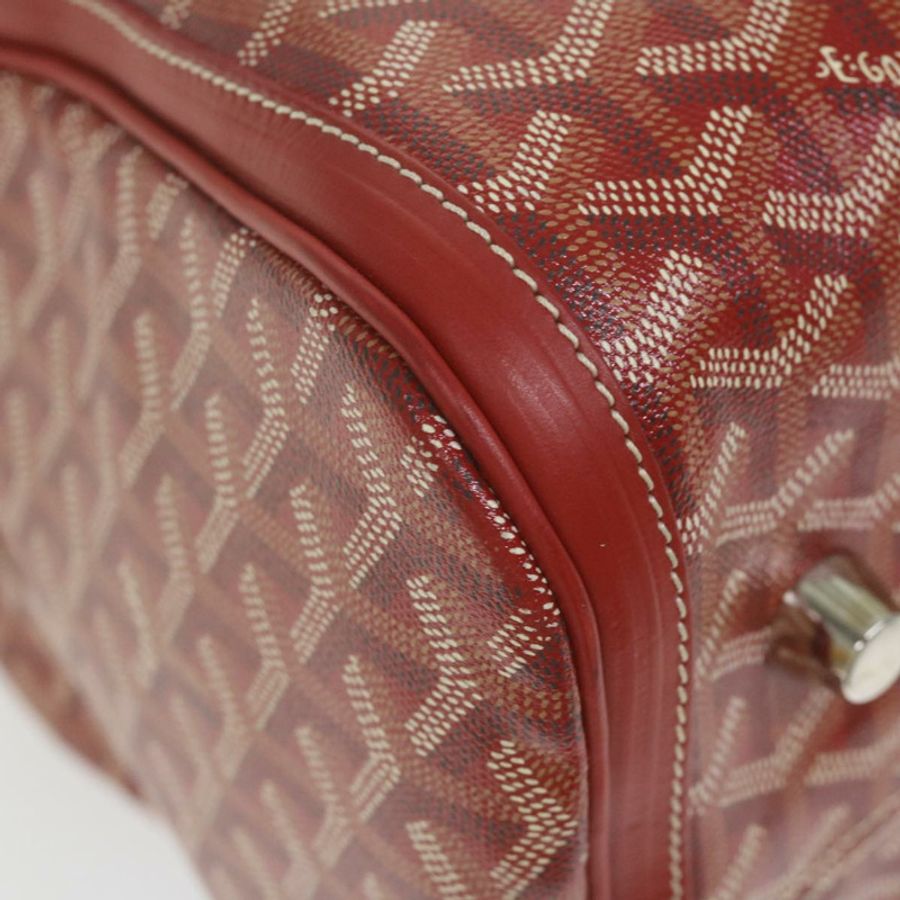 【日本直送】GOYARD Croix Jules 波士頓包 PVC 皮革紅色正品 ki3811A-15