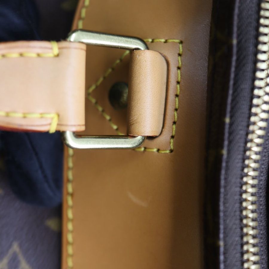 LV 原花老花 #1687大款大珍包旅行袋行李箱登機箱 Alize 24Heures Boston Travel Bag M41399 二手-12