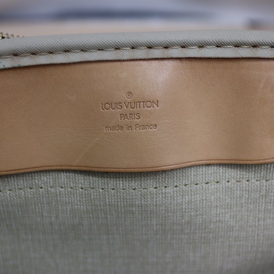 LV 原花老花 #1687大款大珍包旅行袋行李箱登機箱 Alize 24Heures Boston Travel Bag M41399 二手-16