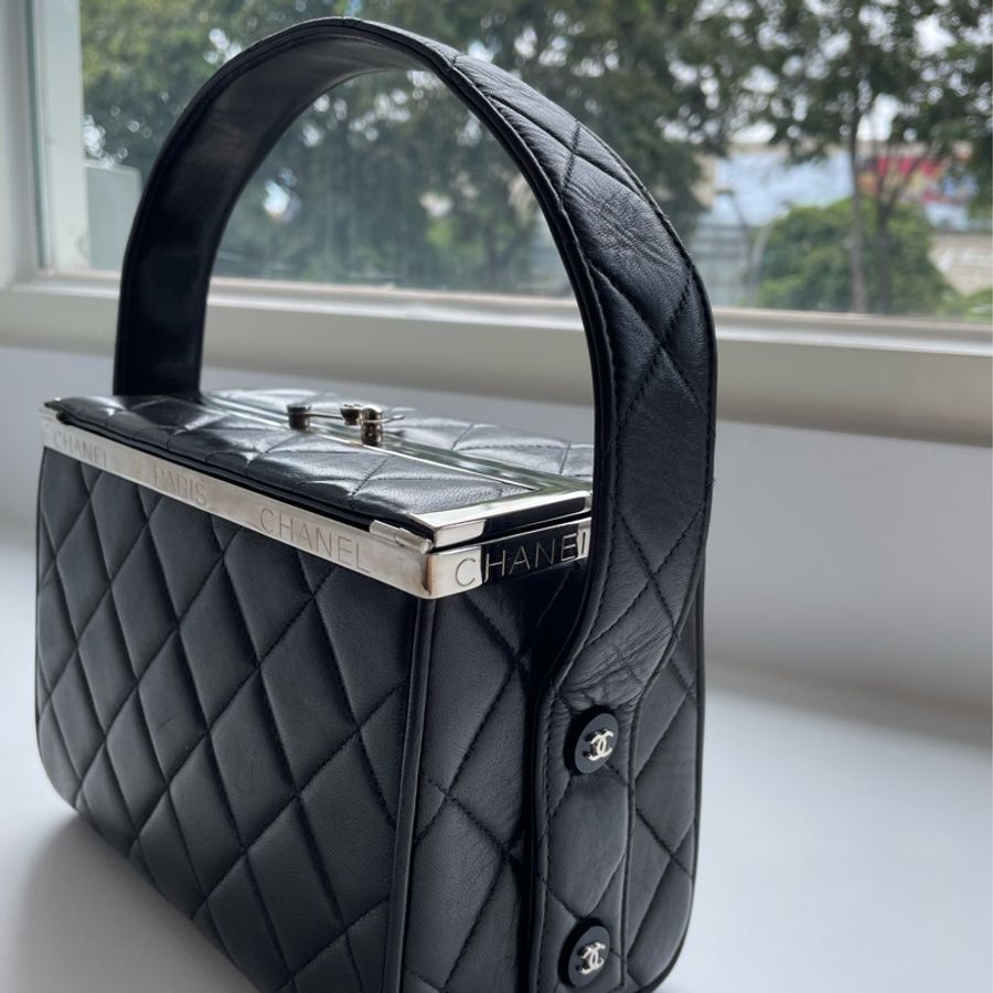 ［Vintage CHANEL］復古手提牛奶盒-0