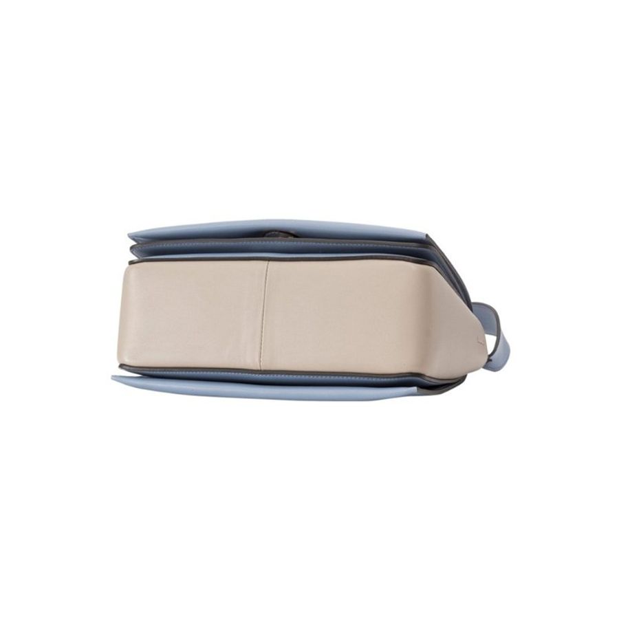 *Celine Frame Medium Crossbody Bag for Women in Light Taupe/Medium Blue (180263AQO-06ML)-3