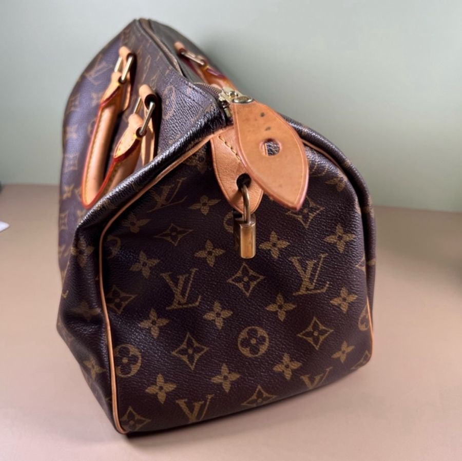 LV speedy 30波士頓手提包-6