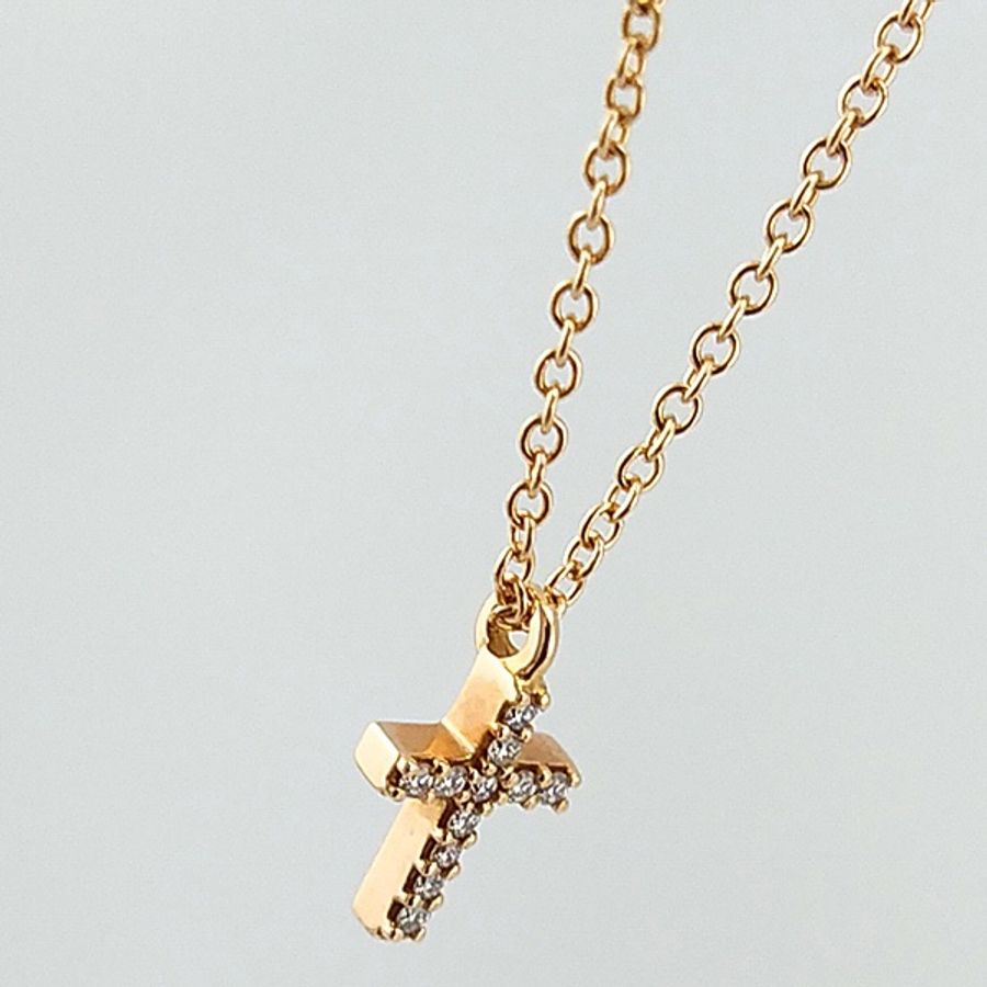 tiffany 十字項鍊迷你精緻-6