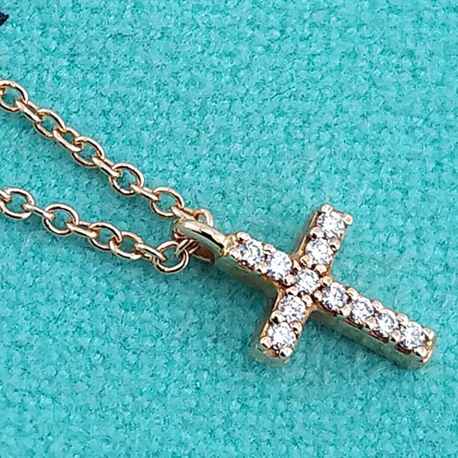 tiffany 十字項鍊迷你精緻-8