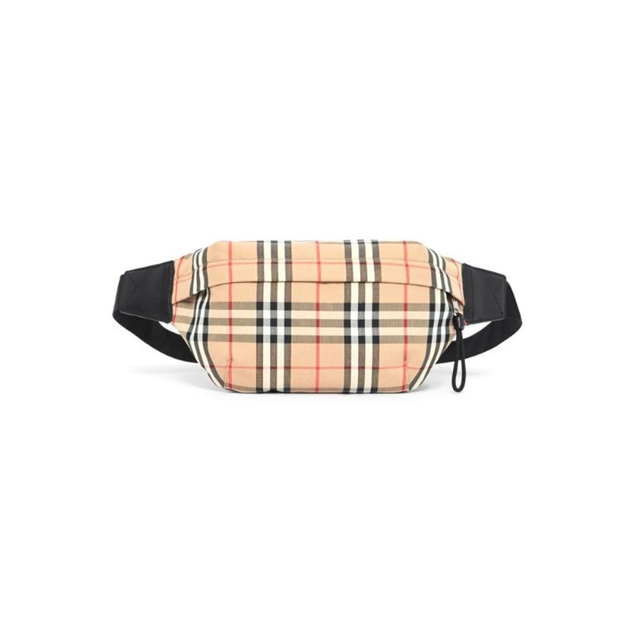 Burberry Medium Vintage Check Waist Bag for Unisex in Archive Beige (8010430-Archive Beige)-0