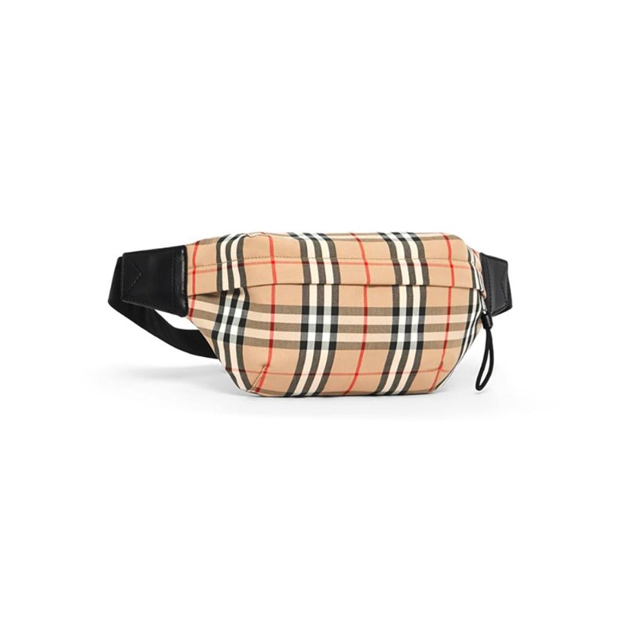 Burberry Medium Vintage Check Waist Bag for Unisex in Archive Beige (8010430-Archive Beige)-1