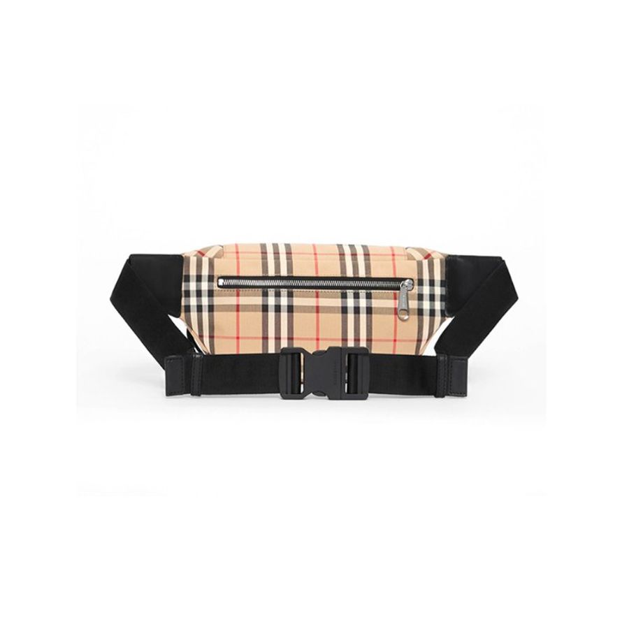 Burberry Medium Vintage Check Waist Bag for Unisex in Archive Beige (8010430-Archive Beige)-2