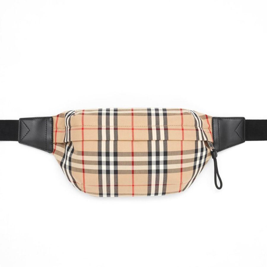 Burberry Medium Vintage Check Waist Bag for Unisex in Archive Beige (8010430-Archive Beige)-4
