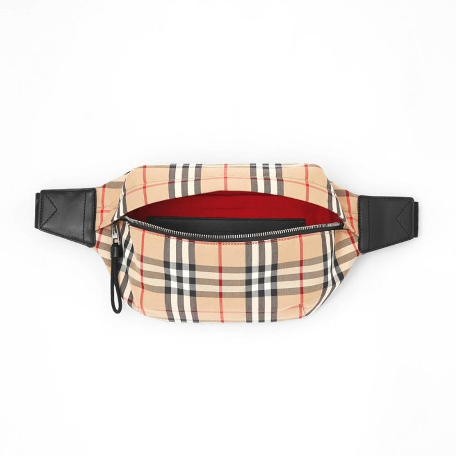 Burberry Medium Vintage Check Waist Bag for Unisex in Archive Beige (8010430-Archive Beige)-5