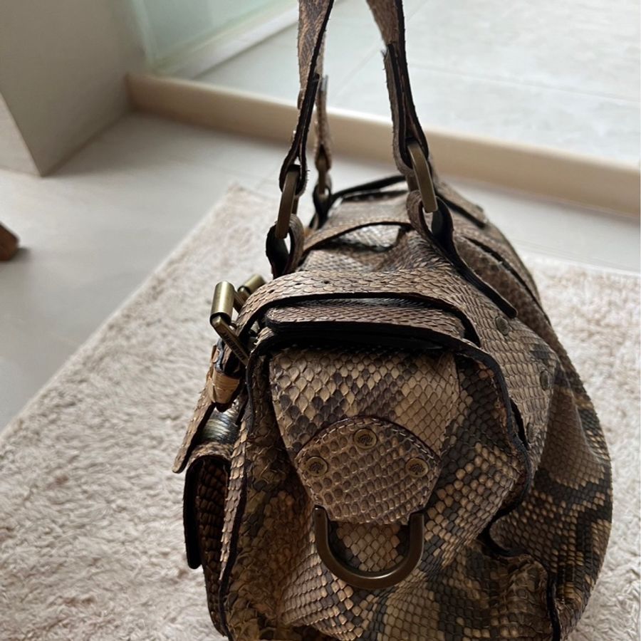 MULBERRY 全蛇皮手提包-1