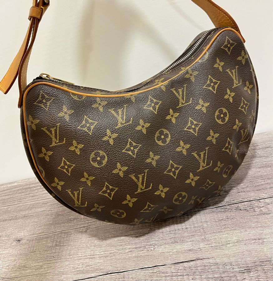 LV 經典老花可頌包/豌豆包-1