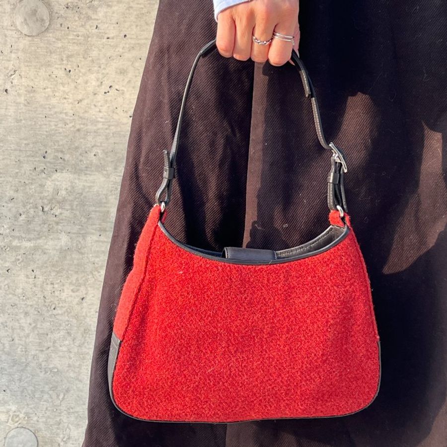 COACH red Shoulder Bag 手提袋 |日本中古 Vintage-0