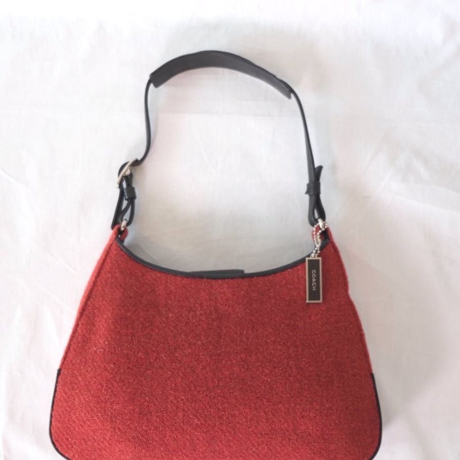 COACH red Shoulder Bag 手提袋 |日本中古 Vintage-3