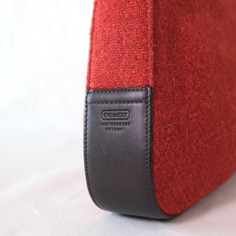 COACH red Shoulder Bag 手提袋 |日本中古 Vintage-6