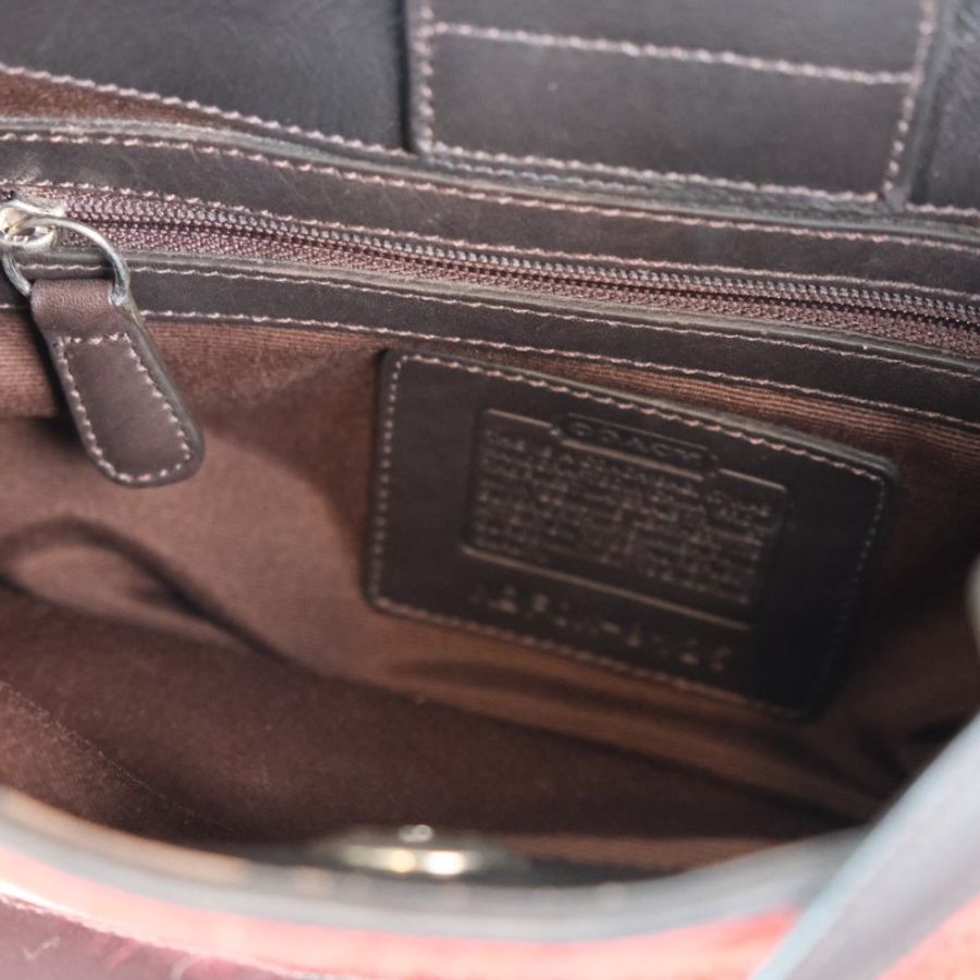 COACH red Shoulder Bag 手提袋 |日本中古 Vintage-10