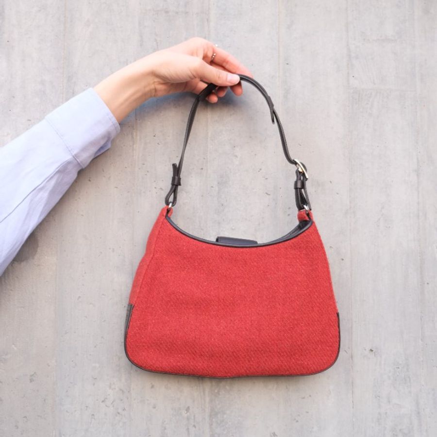COACH red Shoulder Bag 手提袋 |日本中古 Vintage-11