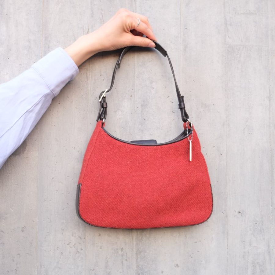 COACH red Shoulder Bag 手提袋 |日本中古 Vintage-12