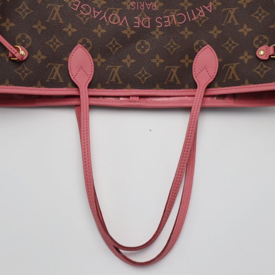 LOUIS VUITTON LV 路易威登 #2403 Neverfull MM Flower M40939 二手-9