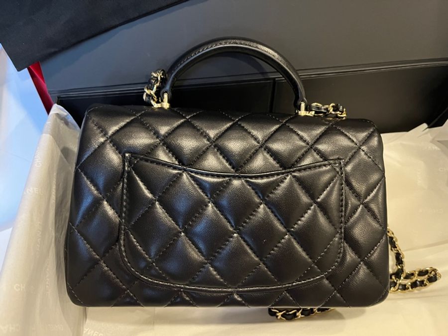 全新Chanel 香奈兒Flapbag with handle-3