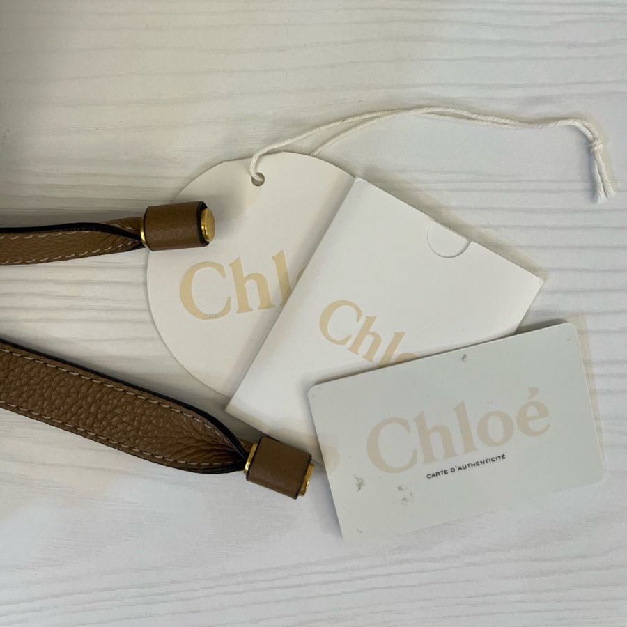 ［二手CHLOE］經典Marci包焦糖色金釦_中號-4