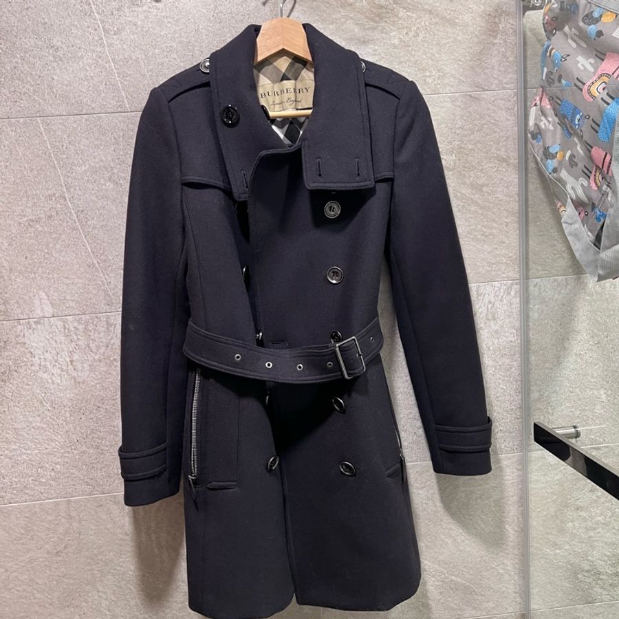 9成新以上 Burberry 羊毛大衣 US2 EU36-6