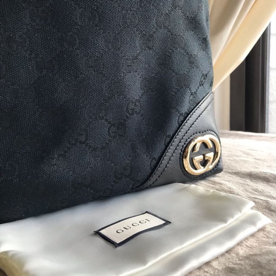 Gucci 老花字紋GG丹寧牛仔緹花布🇮🇹托特包/小資包/媽媽包/購物包🇮🇹側背包/手提包/肩背包🇮🇹正品🇮🇹況好🇮🇹量輕好裝-9