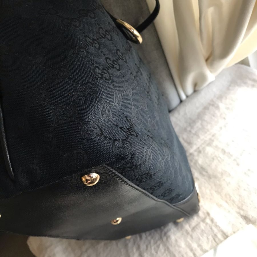 Gucci 老花字紋GG丹寧牛仔緹花布🇮🇹托特包/小資包/媽媽包/購物包🇮🇹側背包/手提包/肩背包🇮🇹正品🇮🇹況好🇮🇹量輕好裝-23