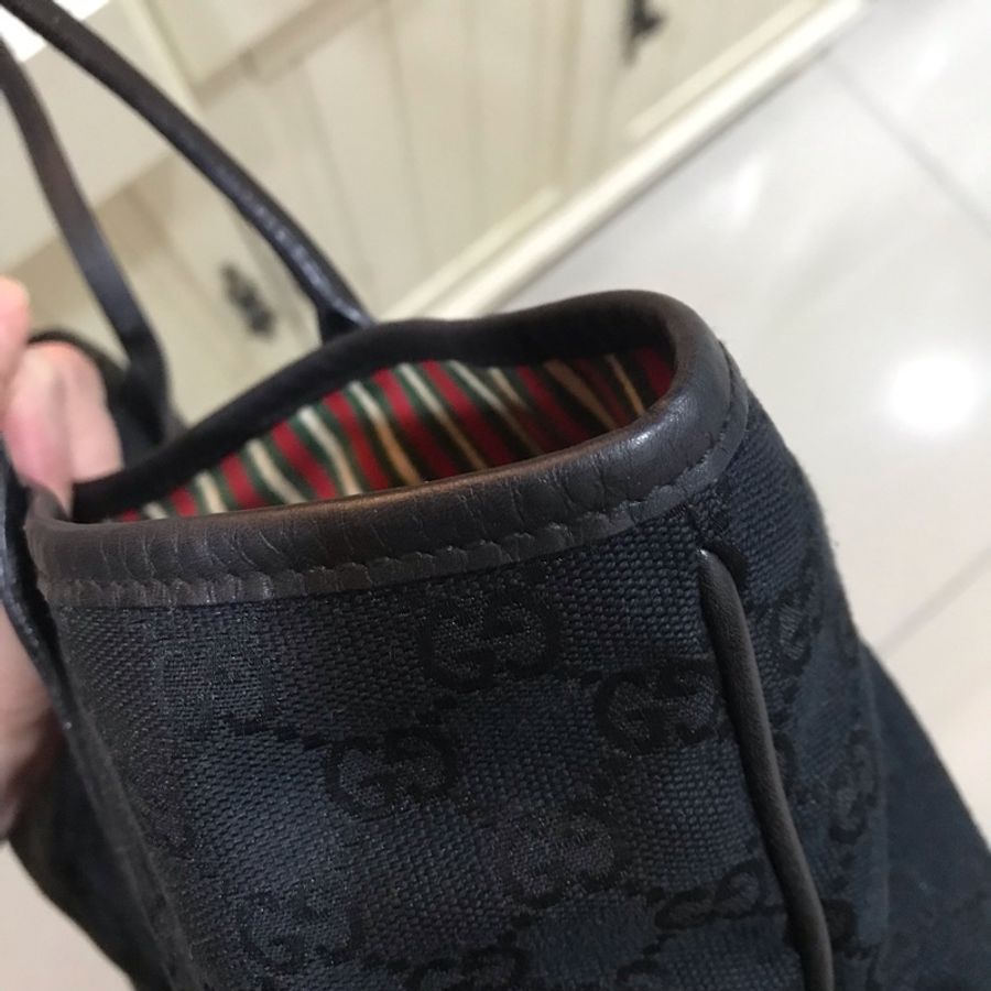 Gucci 老花字紋GG丹寧牛仔緹花布🇮🇹托特包/小資包/媽媽包/購物包🇮🇹側背包/手提包/肩背包🇮🇹正品🇮🇹況好🇮🇹量輕好裝-30