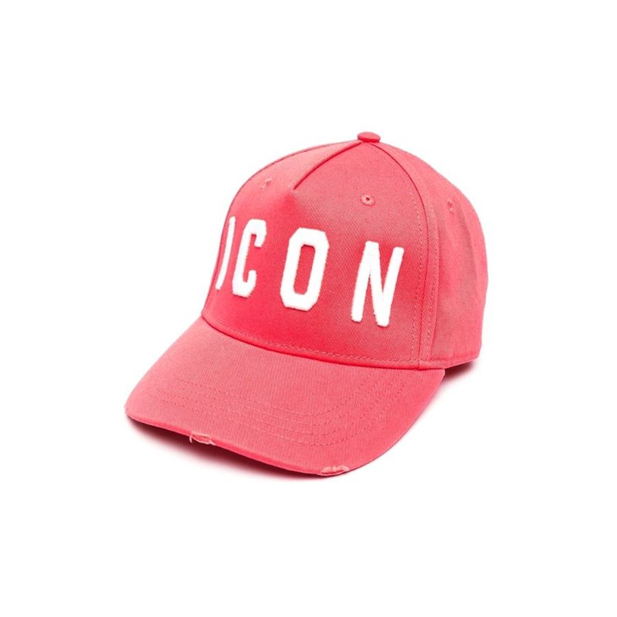 Dsquared2 Be Icon Baseball Cap for Unisex in Pink/White (BCW400105C00001-M1972)-0