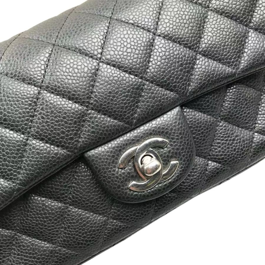 Chanel Caviar 20cm 銀扣-6