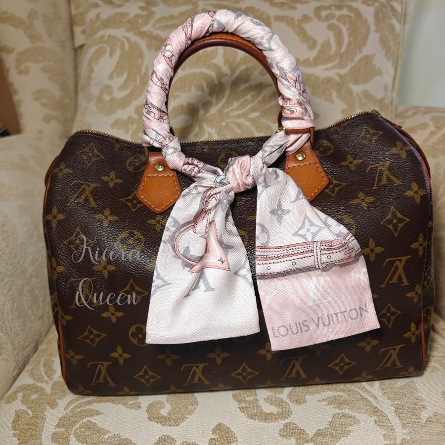 Louis Vuitton LV 附鎖頭 Speedy 30 波士頓包 手提包 手袋 手拎 媽媽包 返工袋 斜揹包 兩用-3
