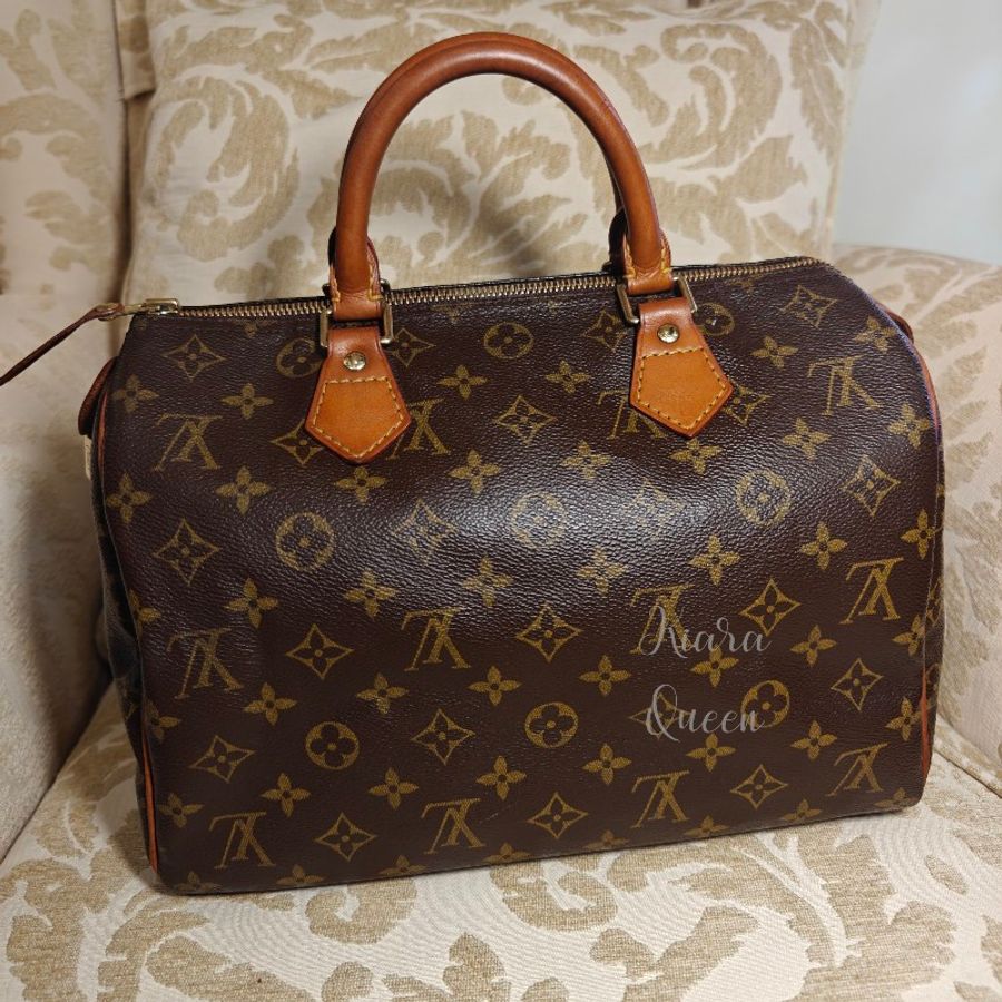 Louis Vuitton LV 附鎖頭 Speedy 30 波士頓包 手提包 手袋 手拎 媽媽包 返工袋 斜揹包 兩用-8
