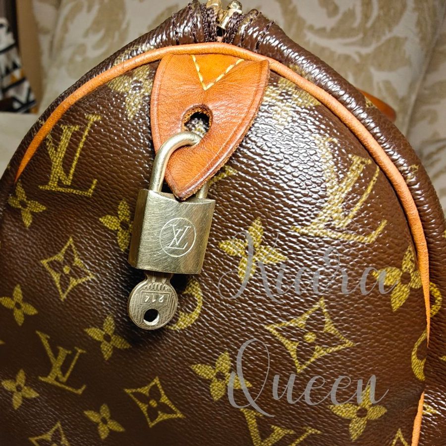 Louis Vuitton LV 附鎖頭 Speedy 30 波士頓包 手提包 手袋 手拎 媽媽包 返工袋 斜揹包 兩用-21